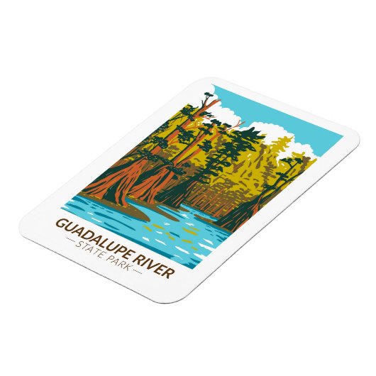 グアダルーペリバー州パークテキサス州ヴィンテージ マグネット (左側)