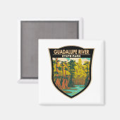 グアダルーペリバー州パークテキサス州ヴィンテージ マグネット (正面/裏面)