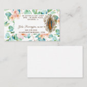 グアダルーペヴァージンマリユーカリプタス宗教フローラ 名刺 (正面/裏面)