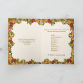 グアダルーペヴァージンマリーカトリックスピリチュアルブーケ サンキューカード (内部)