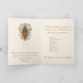 グアダルーペヴァージンマリーカトリックスピリチュアルブーケ  サンキューカード (内部)