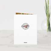 グアダルーペヴァージンマリー祭日カトリック サンキューカード (裏面)