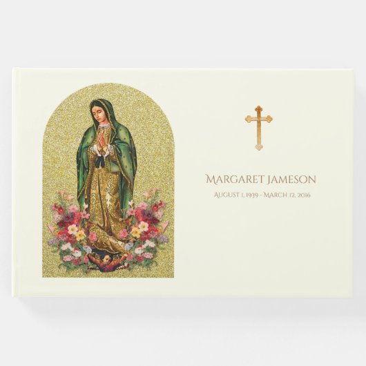 グアダルーペヴァージンメアリー葬儀記念ゲストブック ゲストブック (正面)