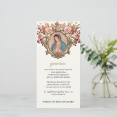 グアダルーペヴァージンメアリー葬式の哀悼スペインのの意 サンキューカード (スタンド正面)