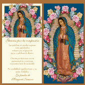 グアダルーペヴァージンメアリー葬式の哀悼スペインのの意 サンキューカード