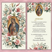 グアダルーペヴァージンメアリー葬式の哀悼スペインのの意 サンキューカード