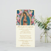 グアダルーペヴァージンメアリー葬式の哀悼スペインのの意 サンキューカード (スタンド正面)