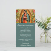 グアダルーペヴァージンメアリー葬式の哀悼スペインのの意 サンキューカード (スタンド正面)