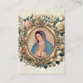 グアダルーペヴァージンメアリー葬祭記念祈りの言葉 プレイスカード (正面)