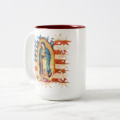 グアダルーペヴァージン聖母 ツートーンマグカップ (正面左)