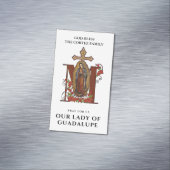 グアダルーペ宗教カトリックヴァージンマリア祈りの言葉 マグネット名刺 (インサイチュ)