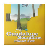グアダルーペ山岳国立公園、テキサス州の地図。 タイル (正面)
