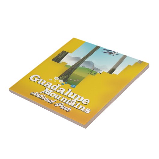 グアダルーペ山岳国立公園、テキサス州の地図。 タイル (側面)