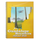グアダルーペ山岳国立公園、テキサス州の地図。 ノートブック (正面)