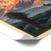 グアダルーペ山脈国立公園リトアニュアルアート ポスター (角)