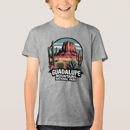 グアダルーペ山脈国立公園 テキサス トライブレンドＴシャツ (正面)