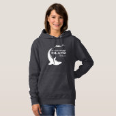 グアダルーペ島メキシコ |サメと一緒にスキューバダイビング パーカ (正面フル)