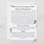 グアダルーペ祈りの言葉カード 招待状 (裏面)