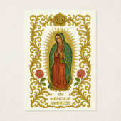 グアダルーペ葬儀スペインの祈りの言葉 (正面)