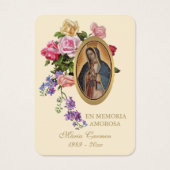 グアダルーペ葬式スペインの聖祈りの言葉 (正面)