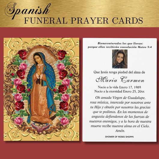 グアダルーペ葬式スペインの聖祈りの言葉