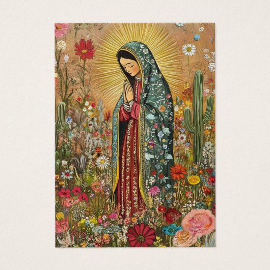 グアダルーペ葬式スペインの聖祈りの言葉 (正面)