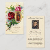 グアダルーペ葬式スペインの聖祈りの言葉 ノートカード (正面/裏面)