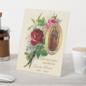 グアダルーペ葬式スペインの聖祈りの言葉 台座サイン (インサイチュ)