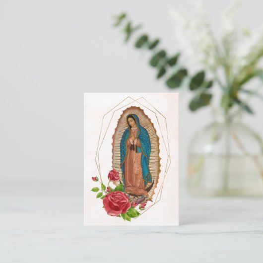 グアダルーペ記念写真祈りの言葉カード プレイスカード (スタンド正面)