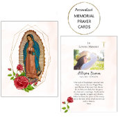 グアダルーペ記念写真祈りの言葉カード プレイスカード