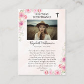 グアダルーペ記念写真祈りの言葉カード プレイスカード (裏面)