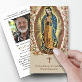 グアダルーペ記念写真葬式祈りの言葉カード 名刺