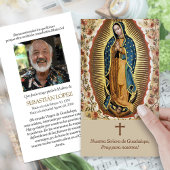 グアダルーペ記念写真葬式祈りの言葉カード 名刺