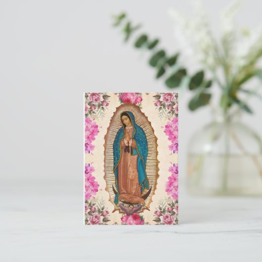グアダルーペ記念祈りの言葉カード プレイスカード (スタンド正面)