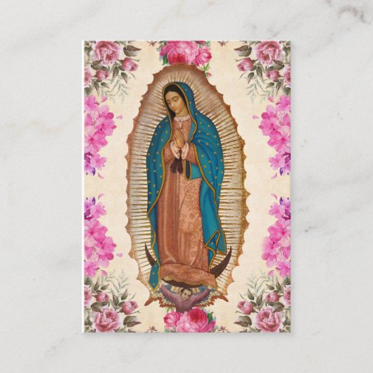 グアダルーペ記念祈りの言葉カード プレイスカード (正面)