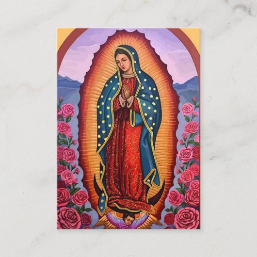 グアダルーペ記念祈りの言葉カード プレイスカード (正面)