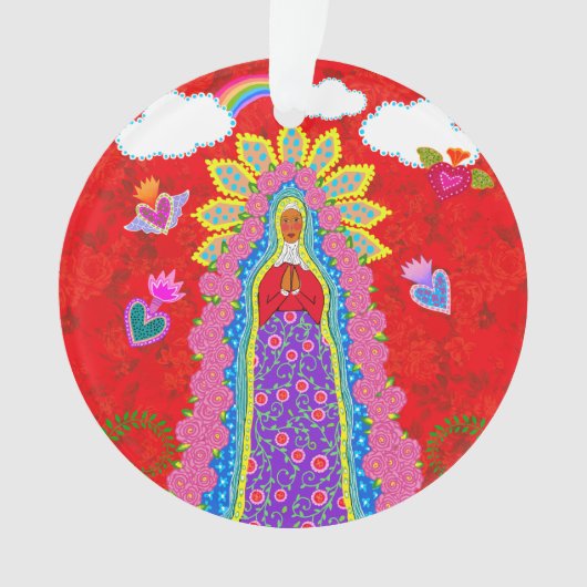 グアダルーペ赤の我々の女性 オーナメント (正面)