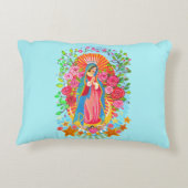 グアダルーペ長方形我々の装飾用クッション アクセントクッション (裏面)