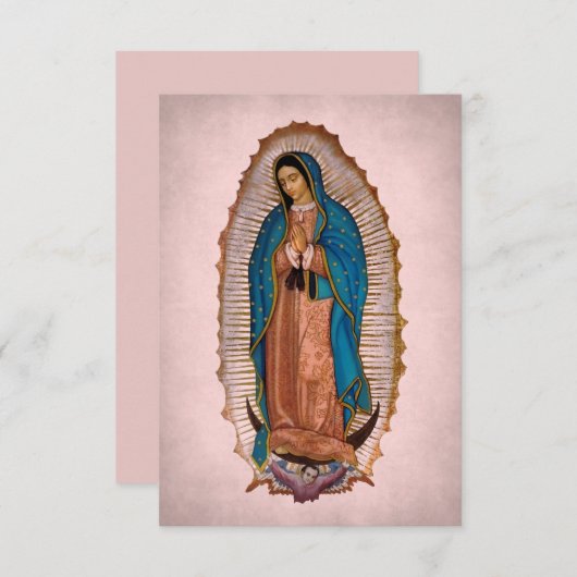 グアダルーペ1531の我々の祈りの言葉 エンクロージャーカード (正面/裏面)