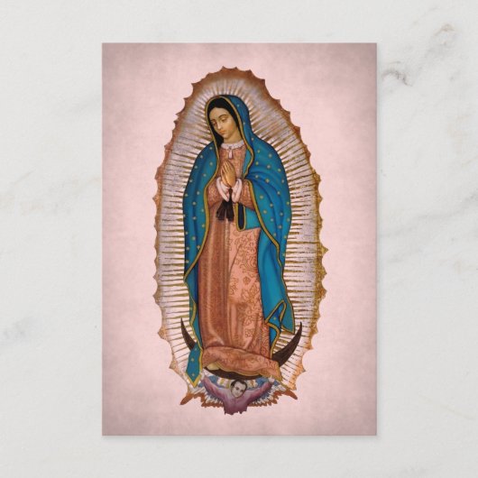 グアダルーペ1531の我々の祈りの言葉 エンクロージャーカード (正面)