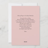 グアダルーペ1531の我々の祈りの言葉 シーズンカード (裏面)