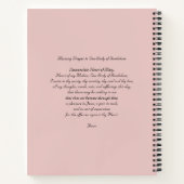 グアダルーペ1531の我々の祈りの言葉 ノートブック (裏面)