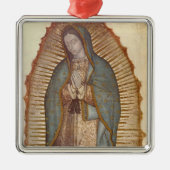 グアダルーペ(ヌエストラ・セニョラ)の我々の女性(Virgen) メタルオーナメント (正面)