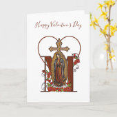 グアダルーペ | バレンタインデー | 宗教カトリック教徒 カード (黄色い花)