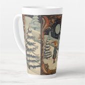 グアッシュヴィンテージレトロクリスマス カフェラテマグ (左アングル)