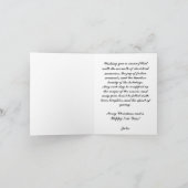 グアッシュヴィンテージレトロクリスマス カード (内部)