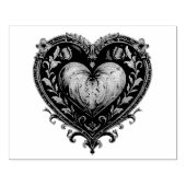 グアッシュ疑問に思:グアッシュバレンタインハート ラバースタンプ (インプリント)