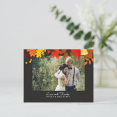 グアッシュ紅葉結婚ズオンブラック ポストカード (スタンド正面)