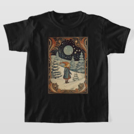 グアッシュ ビンテージ レトロ クリスマス Tシャツ