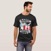 グアテマラおよびカナダ国旗 Tシャツ (正面フル)
